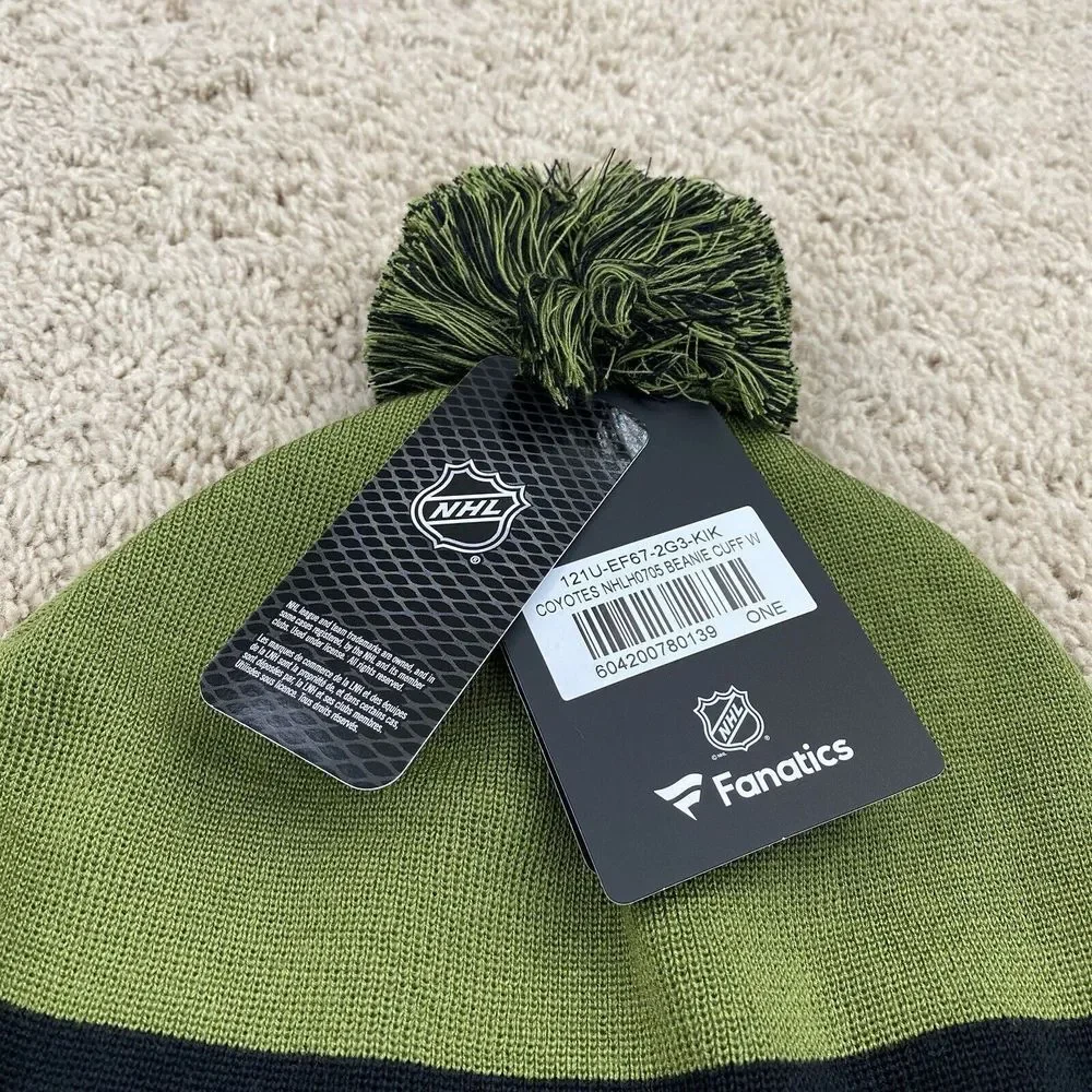 Arizona Coyotes Beanie Fanatics Military Appreciation‎ Camo Cuffed Knit Pom Cap